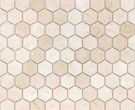 Мозаика Crema Marfil MAT hex 18x30x6 295x305x6