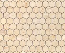 Мозаика Botticino MAT hex 18x30х6 295x305x6