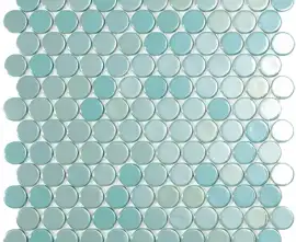 Мозаика Circle № 6001 TURQUOISE BR (на ПУ сцепке) 30.6х31.4