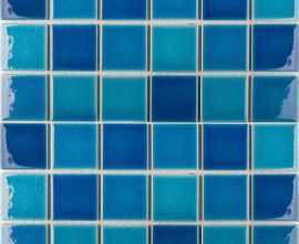 Мозаика LWWB84555 Crackle Blue Mixed Glossy 4.8x4.8 30.6х30.6х6