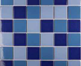 Мозаика WB52200 Blue Mix Glossy 4.8x4.8 30.6х30.6х6