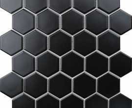 Мозаика Hexagon small Black Matt (IDL4810) 27.2х28.2