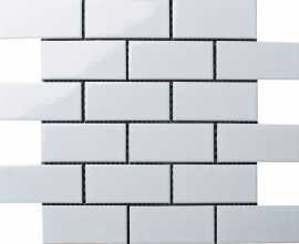 Мозаика Brick White Glossy (A1001G) 29.1x29.5