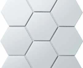 Мозаика Hexagon big White Matt (SBH1005) 25.6х29.5
