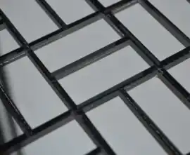 Мозаика D42-3 Мозаика зеркальная на сетке (4.2x2) 26.2x26.2