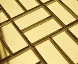 Мозаика G42-3 Мозаика зеркальная на сетке (4.2x2) 26.2x26.2