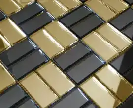 Мозаика GD42-5 Мозаика зеркальная на сетке (4.2x2) 26.2x26.2
