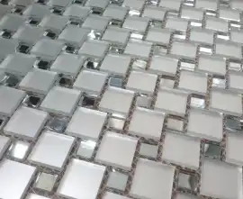 Мозаика MS10 Мозаика зеркальная на сетке (2x2+1x1) 30.9x30.9