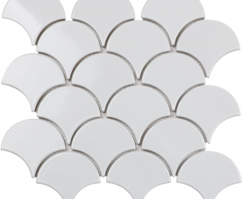 Мозаика White Scales 25.9x27.9