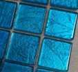 Мозаика CR 0114STR Crystal фольгированная бирюзовая 30x30