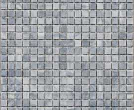 Мозаика DAO-538-15-4 Silver Grey мрамор 1.5х1.5 30х30