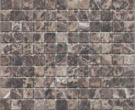 Мозаика DAO-502-23-4 Dark Emperador мрамор 2.3х2.3 30х30