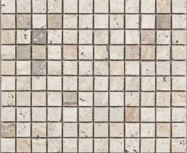 Мозаика DAO-615-15-7 Travertine 1.5х1.5 30х30