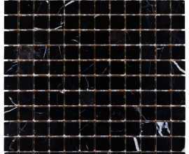 Мозаика DAO-605-23-8 Nero Marquina 2.3х2.3 30х30