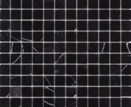 Мозаика DAO-605-23-4 Nero Marquina 2,3х2,3 30х30