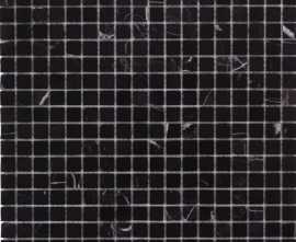 Мозаика DAO-605-15-4 Nero Marquina 1,5х1,5 30х30