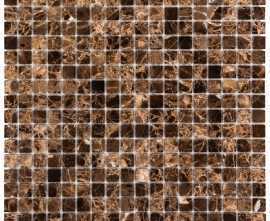 Мозаика DAO-602-15-4 Dark Emperador 1.5х1.5 30х30