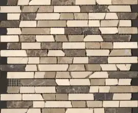Мозаика Broken Mix натур. мрамор сетка 30.5x30.5