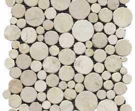 Мозаика L154201521 Paradise Round Stone Blanco 31,5x31,5