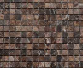 Мозаика Marble Mosaic Dark Imperador 15*15 305*305