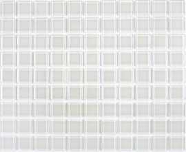 Мозаика White glass (стекло) 25*25 300*300