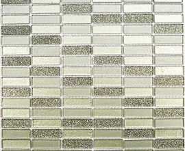 Мозаика Silver Light (стекло) 15*48 300*300