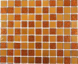 Мозаика Shine Brown (стекло) 25*25 300*300