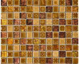Мозаика Morocco Gold (стекло+камень) 23*23 300*300