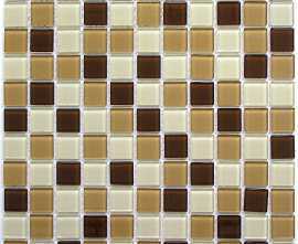 Мозаика Latte mix (стекло) 25*25 300*300