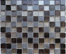 Мозаика Naturelle Alcantara Nero 23x23 30.5x30.5