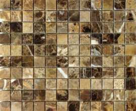 Мозаика Pietrine Emperador Dark POL 2.3x2.3 29.8x29.8