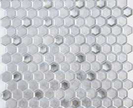 Мозаика Argento grani hexagon 23x13x6 300x300х6