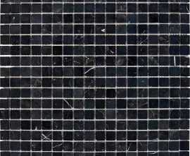 Мозаика PIX 244 Nero Marquna из мрамора полированная 15x15 300х300х4