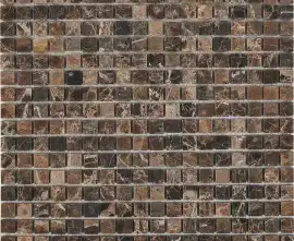 Мозаика PIX219 Dark Emperador из мрамора матовая 15x15 305х305x4