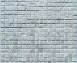 Мозаика PIX769 из натурального перламутра Super White 15*15 300х300х2