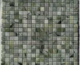 Мозаика PIX312 Jet Green полированная 15x15 305х305х4