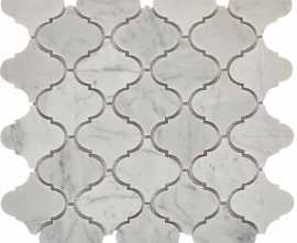 Мозаика PIX291 Dolomiti Bianco из мрамора полированная 74x74 305х315x8
