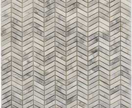 Мозаика PIX290 Bianco carrara из мрамора полированная 27x10 298х307x8
