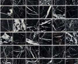 Мозаика PIX252 Black majesty из мрамора полированная 48x48 305х305x6