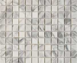 Мозаика PIX242 Bianco carrara из мрамора полированная 23x23 305х305x6