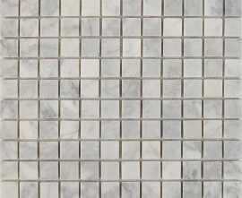 Мозаика PIX240 Bianco carrara из мрамора матовая 23x23 305х305x6