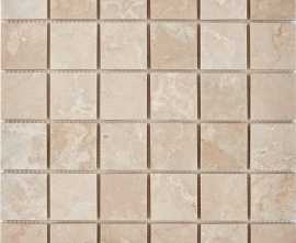 Мозаика PIX233 Cream marfil из мрамора полированная 48x48 305х305x6