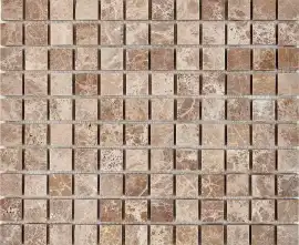 Мозаика PIX225 Light Emperador из мрамора матовая 23x23 305х305x6