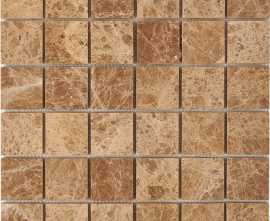 Мозаика PIX223 Light Emperador из мрамора полированная 48x48 305х305x6