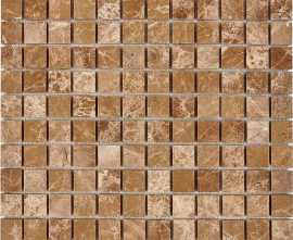 Мозаика PIX222 Light Emperador из мрамора полированная 23x23 305х305x6