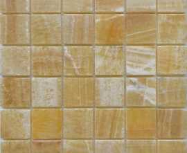 Мозаика PIX307 Honey onyx из оникса полированная 48x48 305х305x8