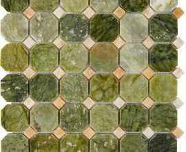 Мозаика PIX211 Dondong, Honey onyx из оникса и мрамора полированная 48x48 305х305x8