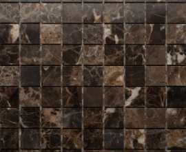 Мозаика Emperador Dark Pol. 7мм 30.5x30.5