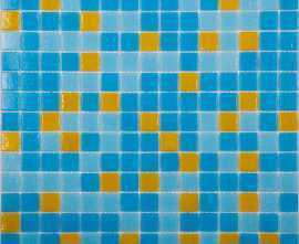 Мозаика MIX10 желто-голубой (бумага) 327*327