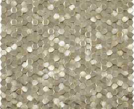 Мозаика L244008731 (100240896) Gravity Aluminium 3D Hexagon Gold 30.7x30.1x0.6